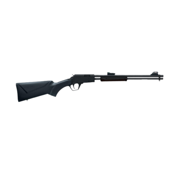 Rifle CBC Pump Action .22 LR, Coronha em Polímero Preto