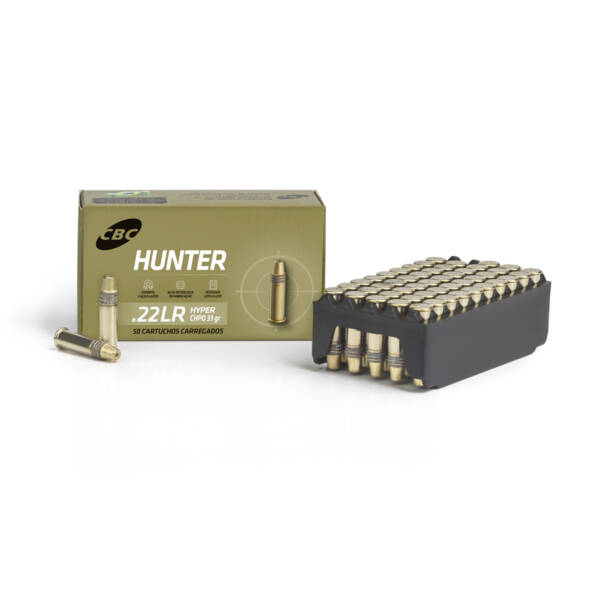 Munição CBC .22 LR Hunter Hyper CHPO 33gr, caixa com 50 munições - Image 3
